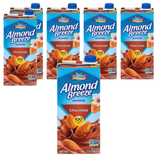 BLUE DIAMOND 藍鑽 巧克力風味杏仁飲，946ml，不含乳製品, 6瓶