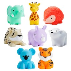 munchkin 滿趣健 噴水洗澡玩具 Set, 8件組, 荒野動物, 1組