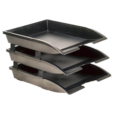 JUSKU 佳斯捷 金砂公文架 #8510, 黑色, 3層