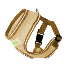 doter 寵愛物語 反光安全輕透胸背衣 L 頸圍37-39cm 胸圍48-67cm, 奶茶, 1件