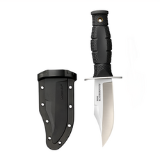 COLD STEEL 冷鋼迷你直刀/頸刀 鋼附刀鞘 LEATHERNECK CLIP 8Cr13MoV CS39LSAB, 1支, 黑色 (handle)