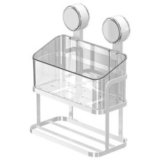 壁掛式吸盤鐵藝紙巾盒 763g, 白色, 1個