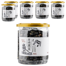 松記 原烘黑豆 200g/罐 台灣零嘴, 6罐