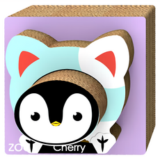 MDOBI 摩多比 5號 Zoo大集合 貓抓板 cherry企鵝, 櫻桃紅企鵝, 1個