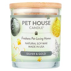 PET HOUSE 室內除臭寵物香氛蠟燭 聖禮祝福, 100%天然大豆蠟, 美國製, 255g, 1罐