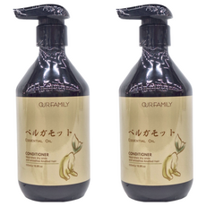 OUR FAMILY 一家人 佛手柑精油護髮素 滋養乾燥髮尾, 撫平毛躁, 500ml, 2瓶