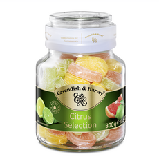 Cavendish&Harvey 卡恩迪許 經典柑橘水果糖, 300g, 1個