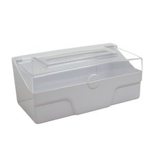 雙手萬能 衛生紙盒 尺寸高11.5x寬27x深15公分 ABS材質, 白色, 1個