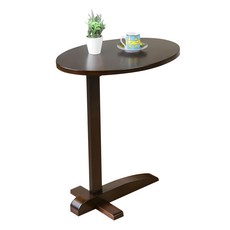 蛋蛋便利 木製小邊桌, 深木色