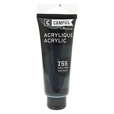 Raphael CAMPUS 康普思 壓克力顏料 N131741 755 象牙黑, 100ml, 1色