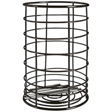 Premier Vertex餐具瀝水收納筒 鐵製, 直徑11 x 高16 cm, 黑色, 1個