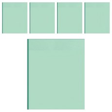 G135透明便利貼 50頁 23g, 綠彩色款, 5本, 1組