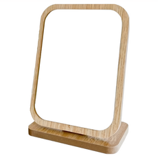 KOUJI叩吉好物 韓式可調節木質化妝鏡, S01