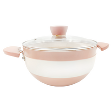 LocknLock 樂扣樂扣 LINK 湯鍋 PIK-CN-4-AL, 粉紅色, 24cm, 1個