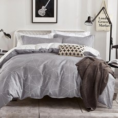 FOCA 100%精梳棉薄枕套床包3件組 獨立筒適用