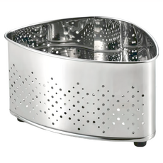 YOSHIKAWA 吉川 抗菌不鏽鋼廚餘瀝水籃 日本製 18-0不鏽鋼 (含抗菌加工), 1個