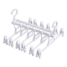 多功能摺疊褲架, 簡約白, PP材質, 長55cm x 寬34.5cm, 1組