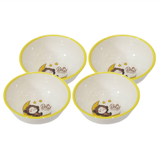 百貨King 卡通碗 中國碗 飯碗/湯碗 4個, 快樂猴猴