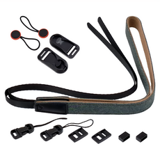 城市漫遊 窄版快扣組相機背帶, PU 尼龍 牛仔布, 橄欖綠, 1個