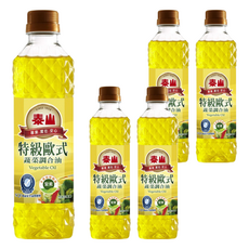 泰山 特級歐式蔬菜調合油, 500ml, 5瓶