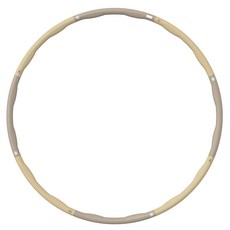 EGOJIN 柔軟指壓可拆式呼拉圈, 棕金色, 1200g, 1個