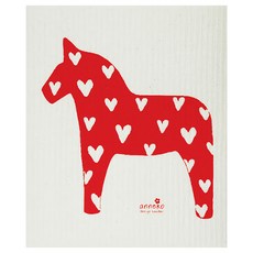 Scan Mom 瑞典Anneko Design造型抹布 紅色, 17*20cm, 1條