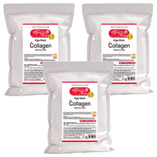 MediFlower 膠原蛋白軟膜粉, 1kg 臉部肌膚保養, 3包, 1入