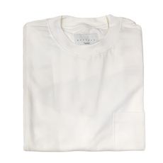 BOHRHOO 江河地圖印花短袖T恤, XL, 米白