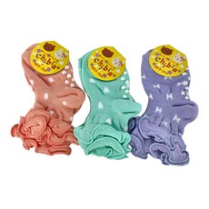 日本不勒腳 兒童款 防滑繽紛純棉襪 3雙