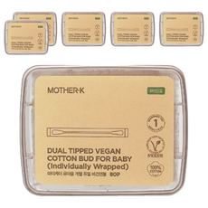 MOTHER-K 嬰幼兒雙頭棉花棒 (獨立包裝), 80支, 6盒