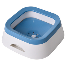 Truly House寵物車載不濕嘴漂浮水碗1L 防灑防漏 四件組, 藍色, 1組