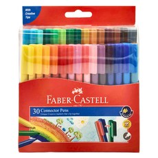 FABER-CASTELL 輝柏 11-300-A 彩色連接筆, 30色, 1盒