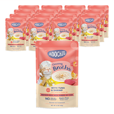 MOOCHIE 姆吉 熱浪椰島全年齡貓湯包系列, 鮪魚鮮蝦, 40g, 16包