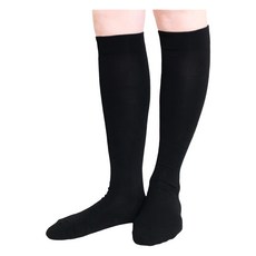 Guilleret 吸濕發熱抗菌美腿彈性半統襪（黑）