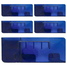 無痕免釘壁掛吹風機置物架, 藍色, 21.8cmx11cmx8.6cm, 5個