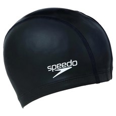 Speedo Ultra Pace 成人合成泳帽, F, 黑色, 1個
