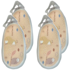 KOKUYO 國譽 mofumofu 好黏便利貼, 76x34mm, ABS樹脂 聚苯乙烯, 淺褐色, 4個