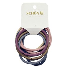 SCHÖN基本款-莫蘭迪色系髮圈10入組 彈性佳不易斷裂 多色可選 展現您的獨特品味, 1入