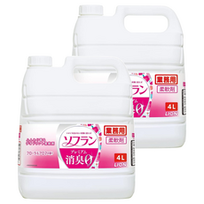 LION 獅王 Soflan 香氛柔軟精 花草薰香 4L, 2桶