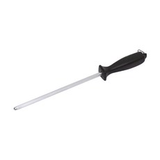 WUSTHOF 三叉 磨刀棒 36cm 碳鋼 德國製, 銀色 + 黑色, 1支