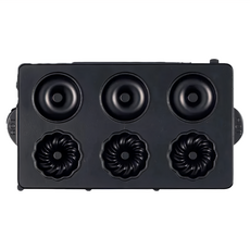 Vitantonio 鬆餅機甜甜圈烤盤 24.5 x 13.7 x 2.3cm - 家用烘焙 DIY 甜點製作, 1個