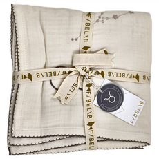 FABELAB 星座毯 100 x 100cm 金牛座 有機棉 嬰兒毯