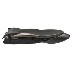 不鏽鋼 指甲剪套組 B款蟬形 大號 電鍍合金, 槍灰, 1組