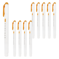 ZEBRA 斑馬牌 MILDLINER WKT7-MOR 雙頭柔性螢光筆, 橙色, 10支