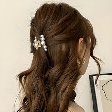 Girlpins Ifeel 透明壓克力珍珠日常抓夾