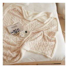 Hoom 禾慕生活 奶茶毛毯 小 香草奶油 親膚柔軟 輕便攜帶 居家旅行適用