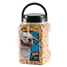 Canary 超大盛的犬用點心餅-牛奶骨型 615g 添加鈣質 無添加人工色素, 牛奶味, 1入