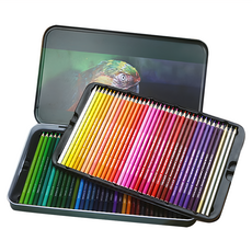 AHOYE 72色油性色鉛筆 畫家鐵盒系列 繪圖 繪畫, 1盒