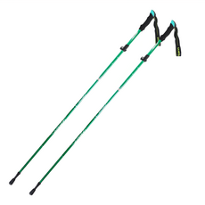 tanerdd 鋁合金登山杖, 綠色, 2支