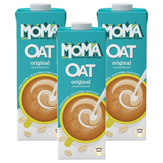 英國 MOMA 原味燕麥奶，無糖，純素，非基改, 1L, 3瓶